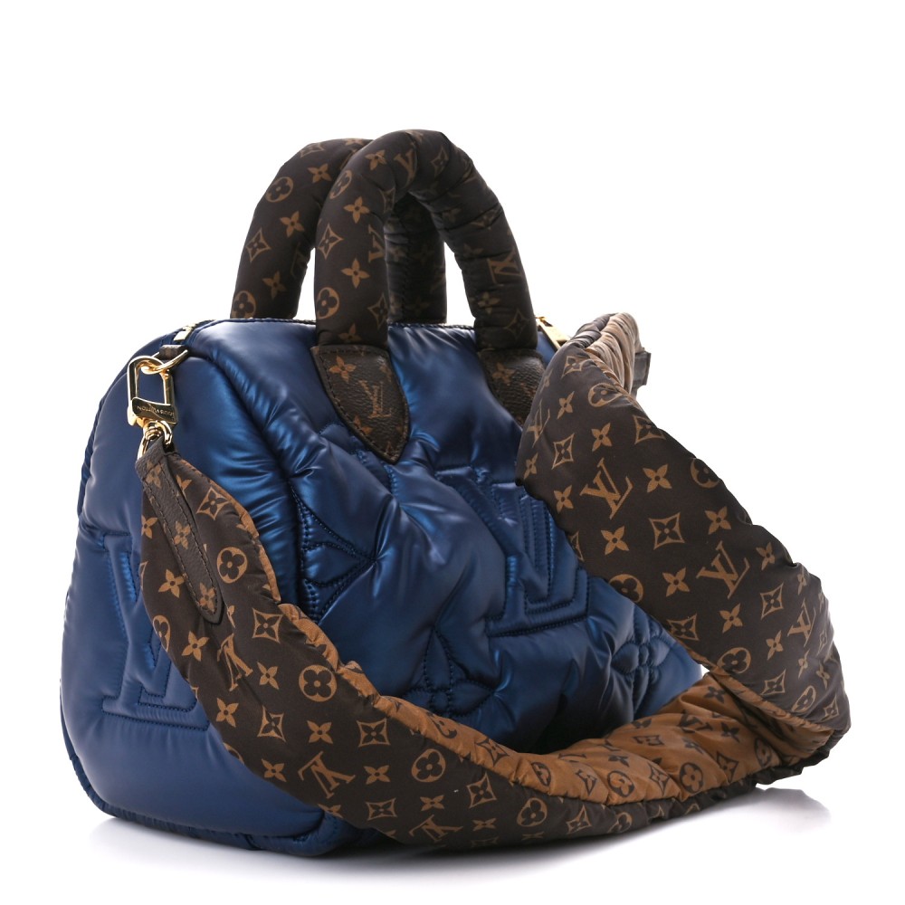 Econyl Mini Monogram Pillow Speedy Bandouliere 25 Navy