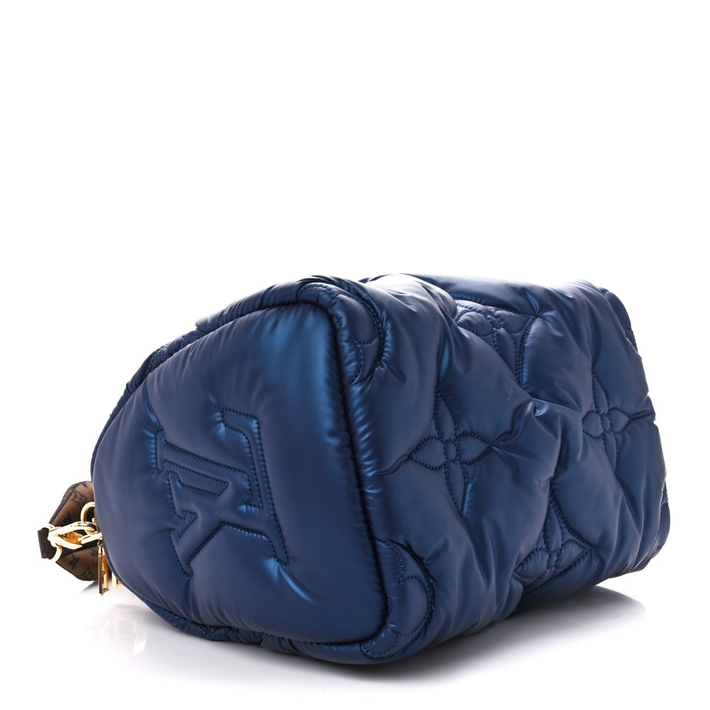 Econyl Mini Monogram Pillow Speedy Bandouliere 25 Navy