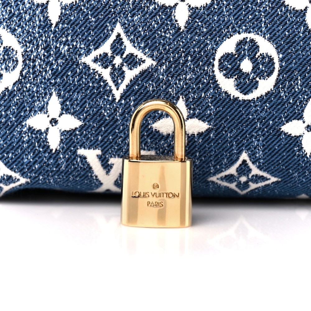 Monogram Jacquard Denim Speedy Bandouliere 25 Bleu