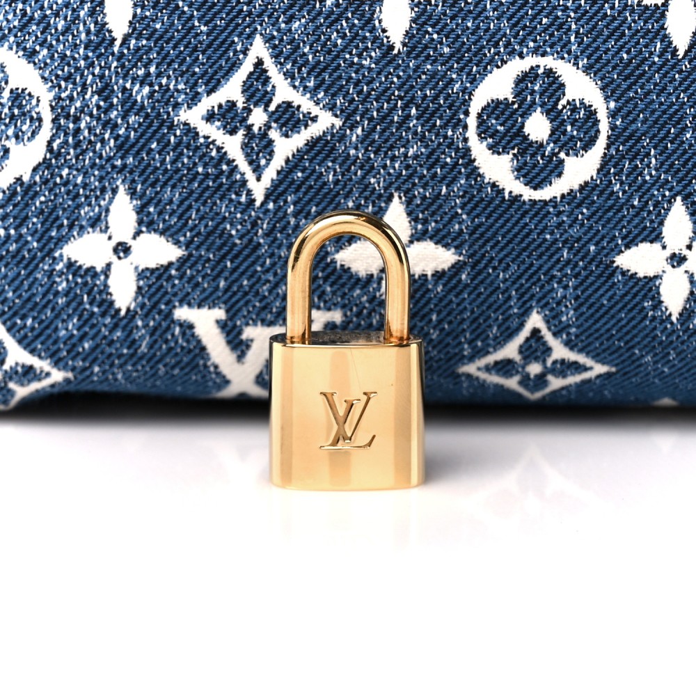 Monogram Jacquard Denim Speedy Bandouliere 25 Bleu