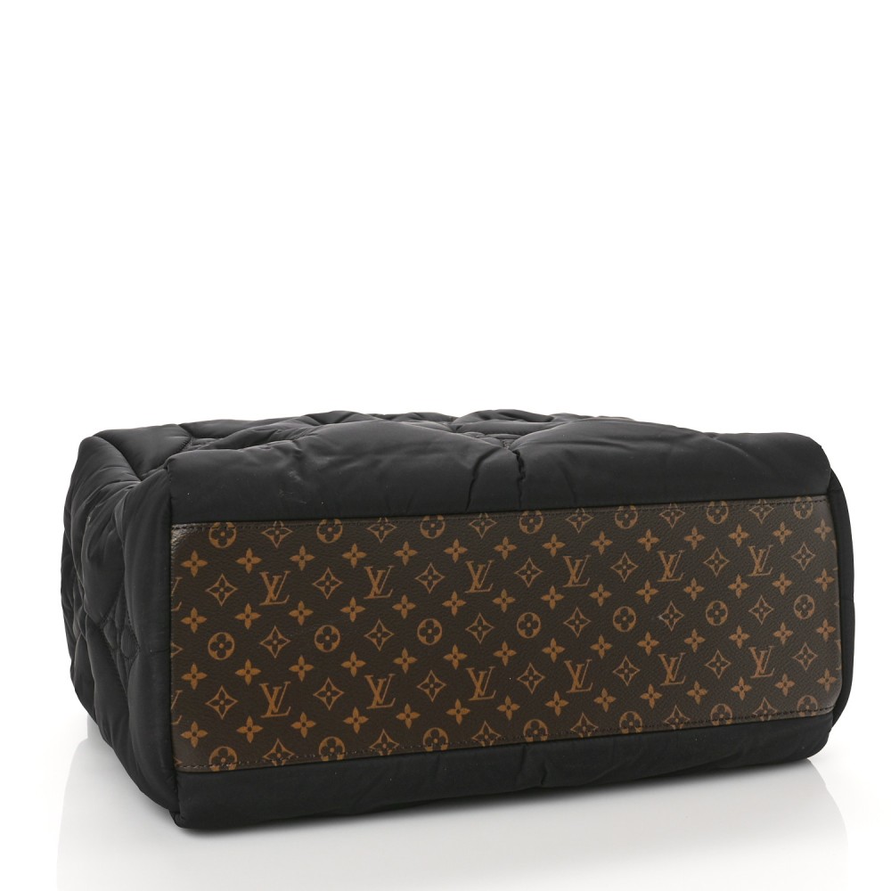 Econyl Monogram Pillow Giant Onthego MM Black