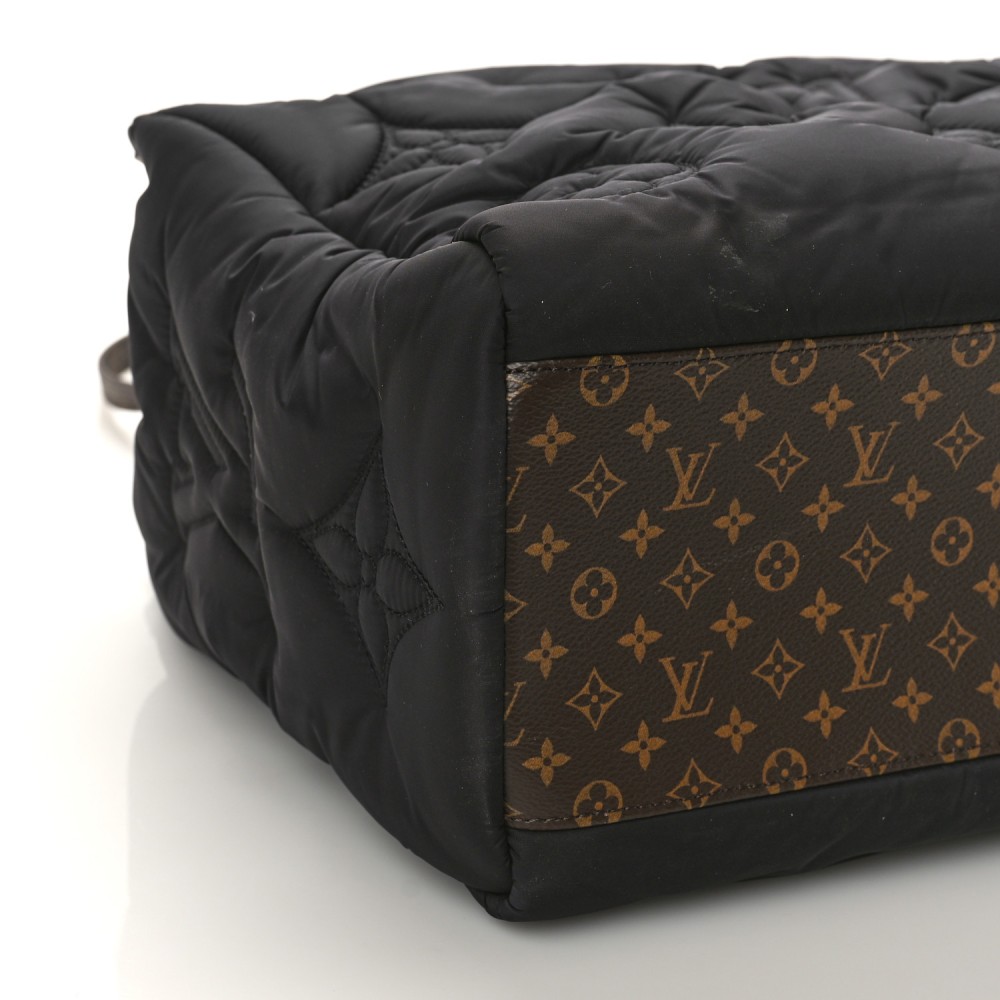 Econyl Monogram Pillow Giant Onthego MM Black