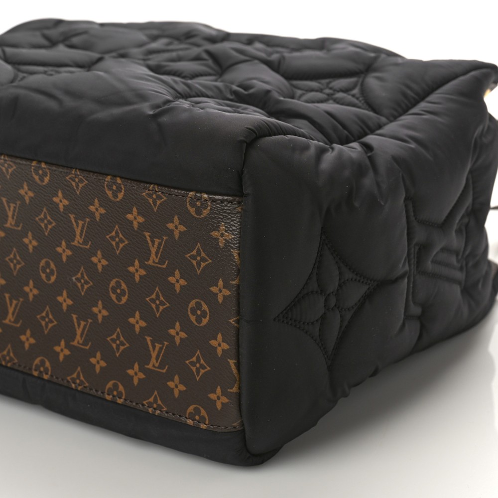 Econyl Monogram Pillow Giant Onthego MM Black