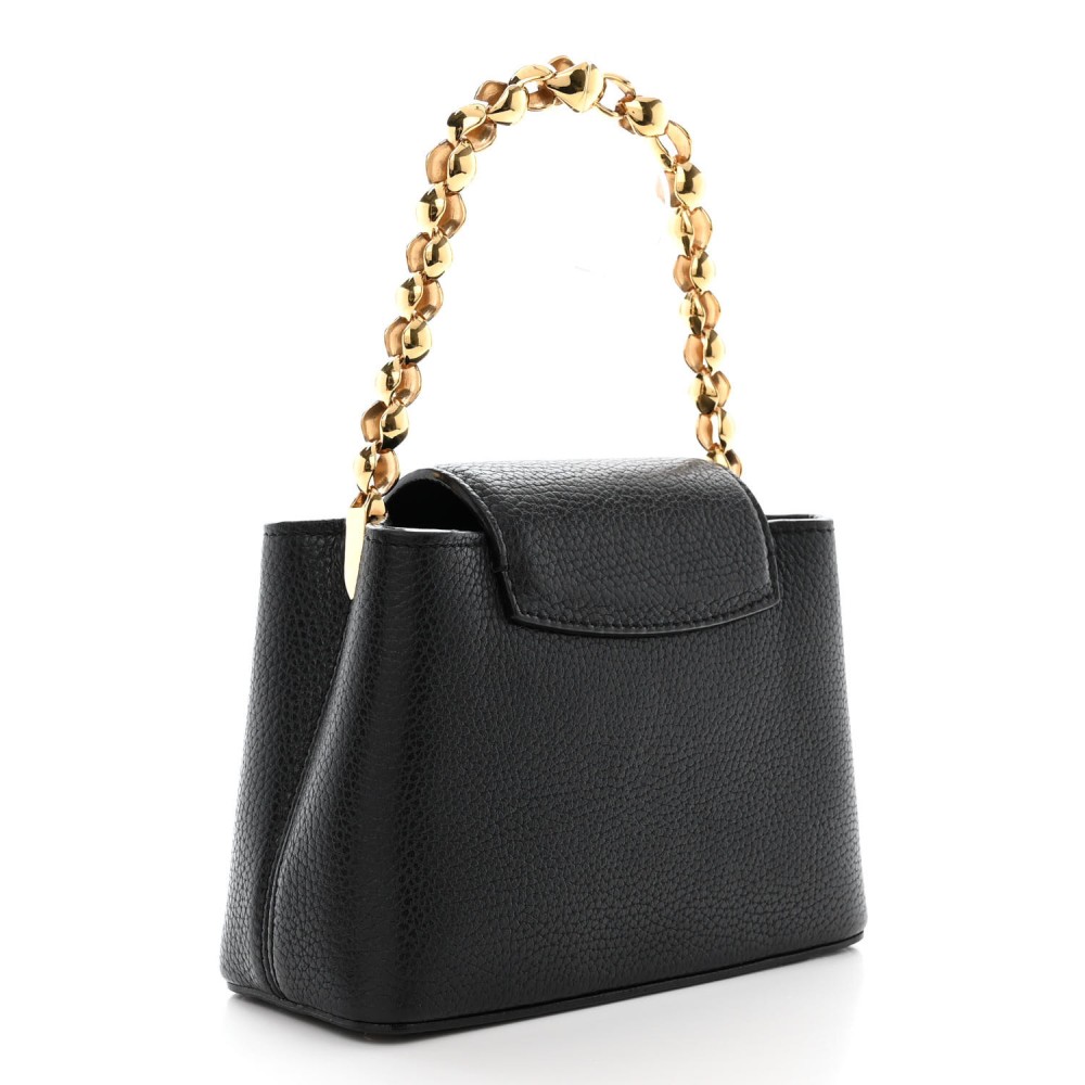 Taurillon Mini Chain Capucines Black