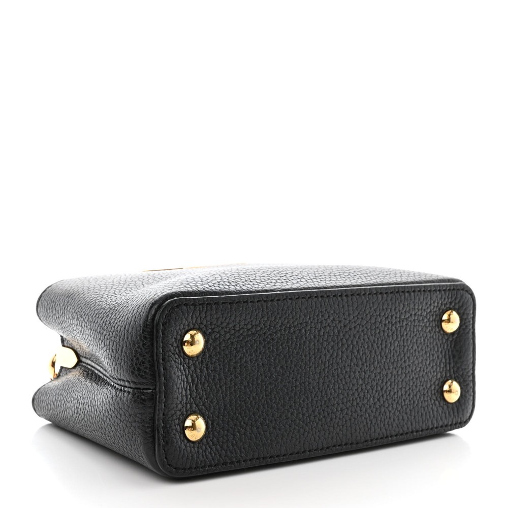 Taurillon Mini Chain Capucines Black