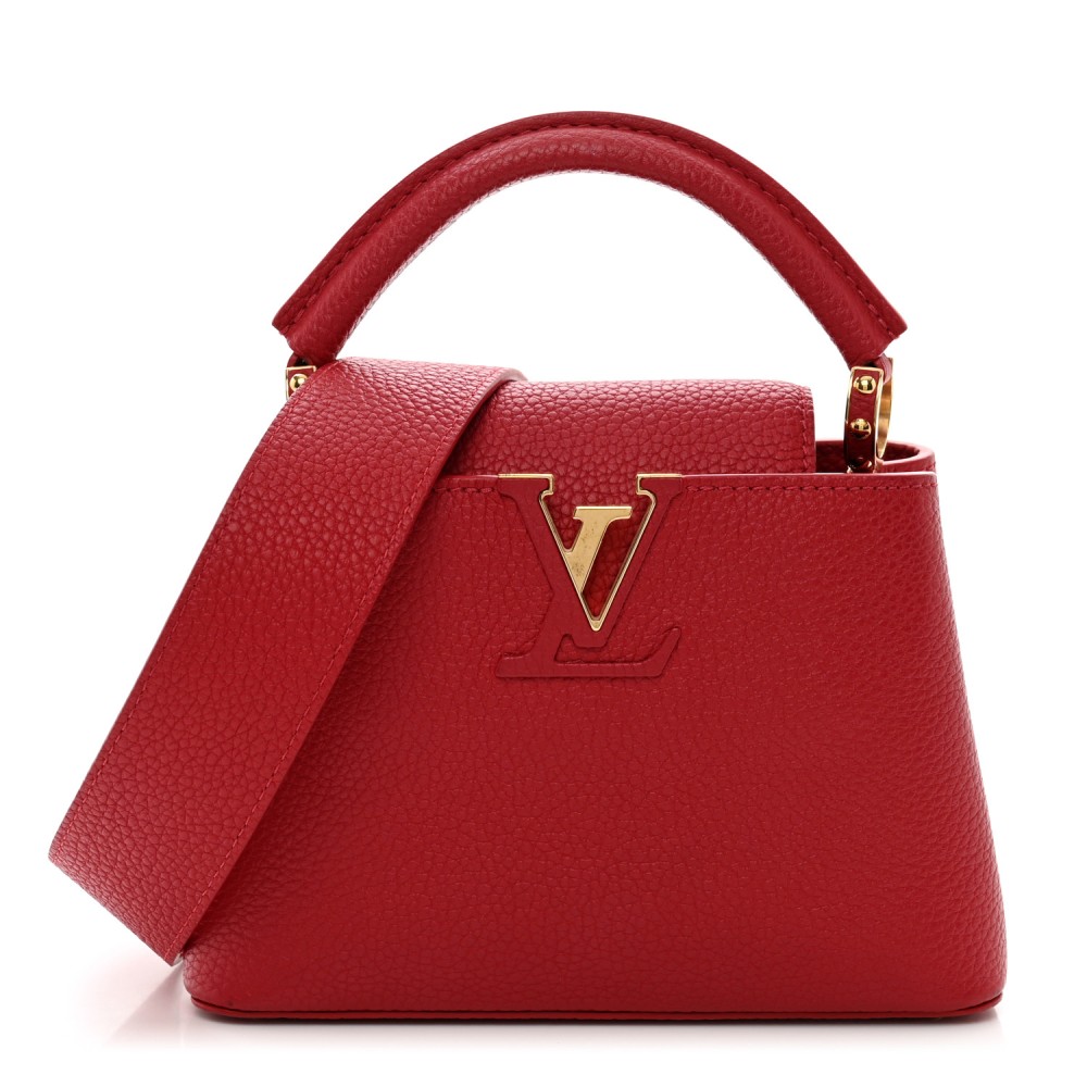 Taurillon Mini Capucines Scarlet