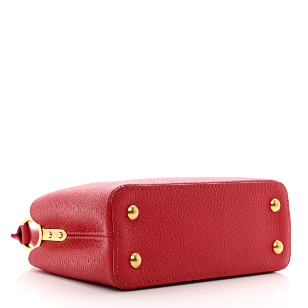 Taurillon Mini Capucines Scarlet