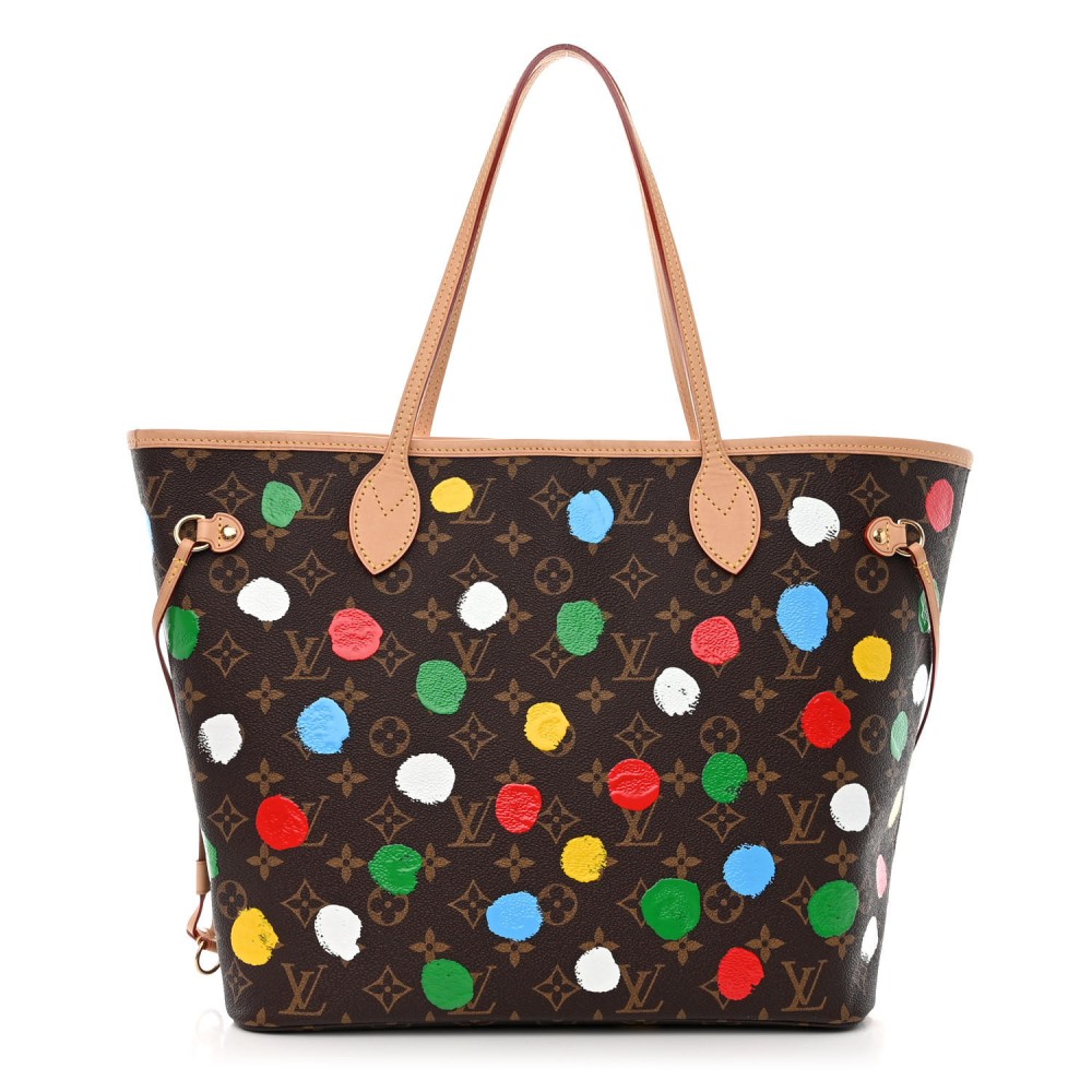 LV X YK Monogram Painted Dots Neverfull MM