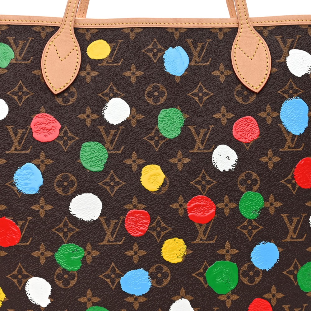 LV X YK Monogram Painted Dots Neverfull MM