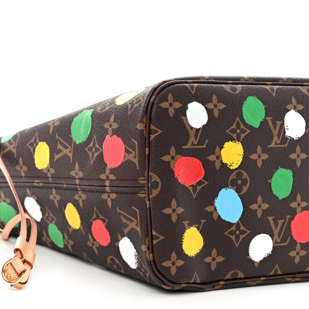 LV X YK Monogram Painted Dots Neverfull MM