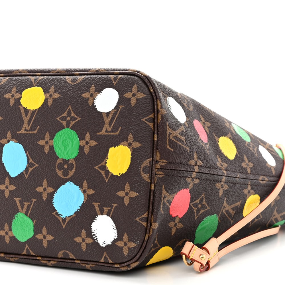 LV X YK Monogram Painted Dots Neverfull MM