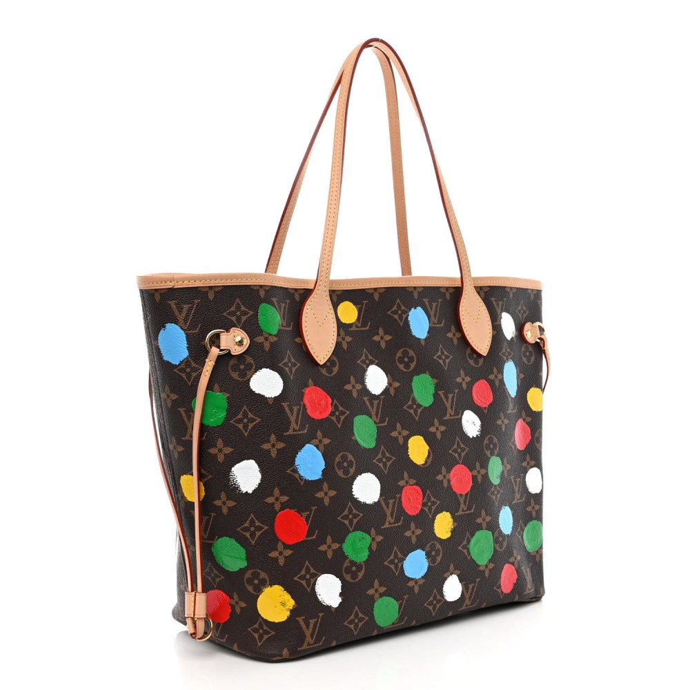 LV X YK Monogram Painted Dots Neverfull MM