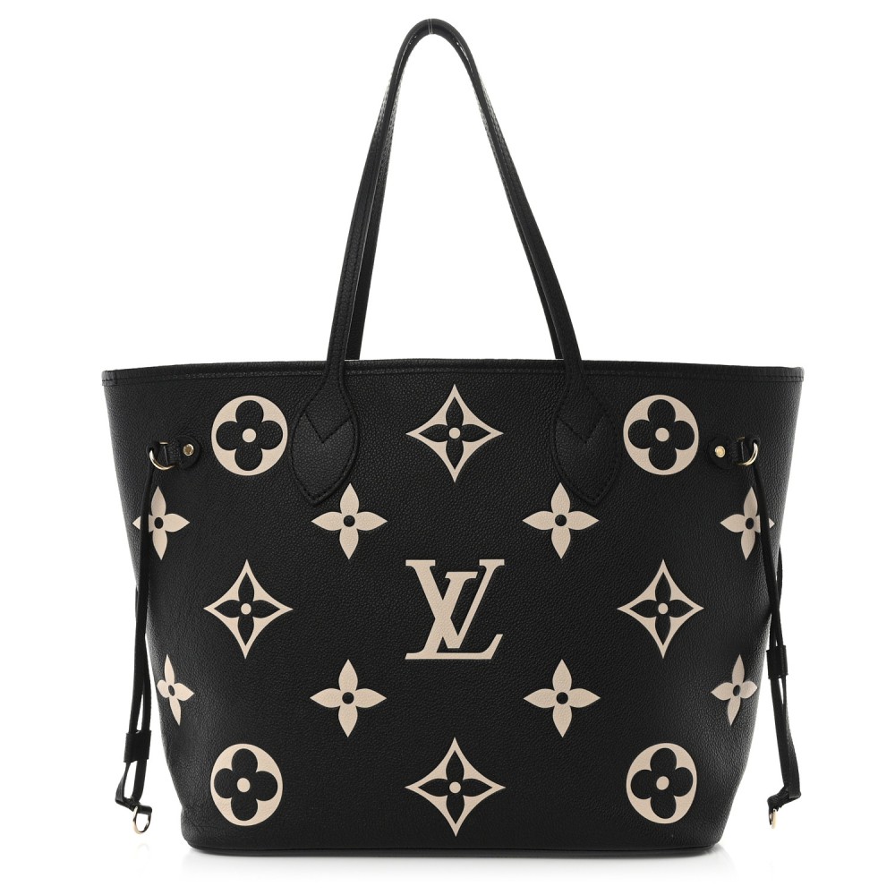 Empreinte Monogram Giant Neverfull MM Black Beige