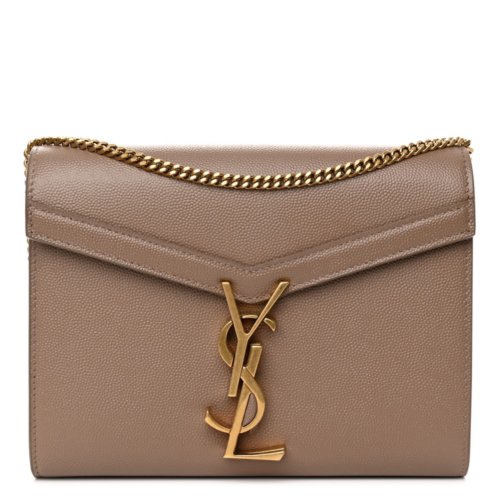 Grain De Poudre Monogram Cassandra Clasp Bag Latte