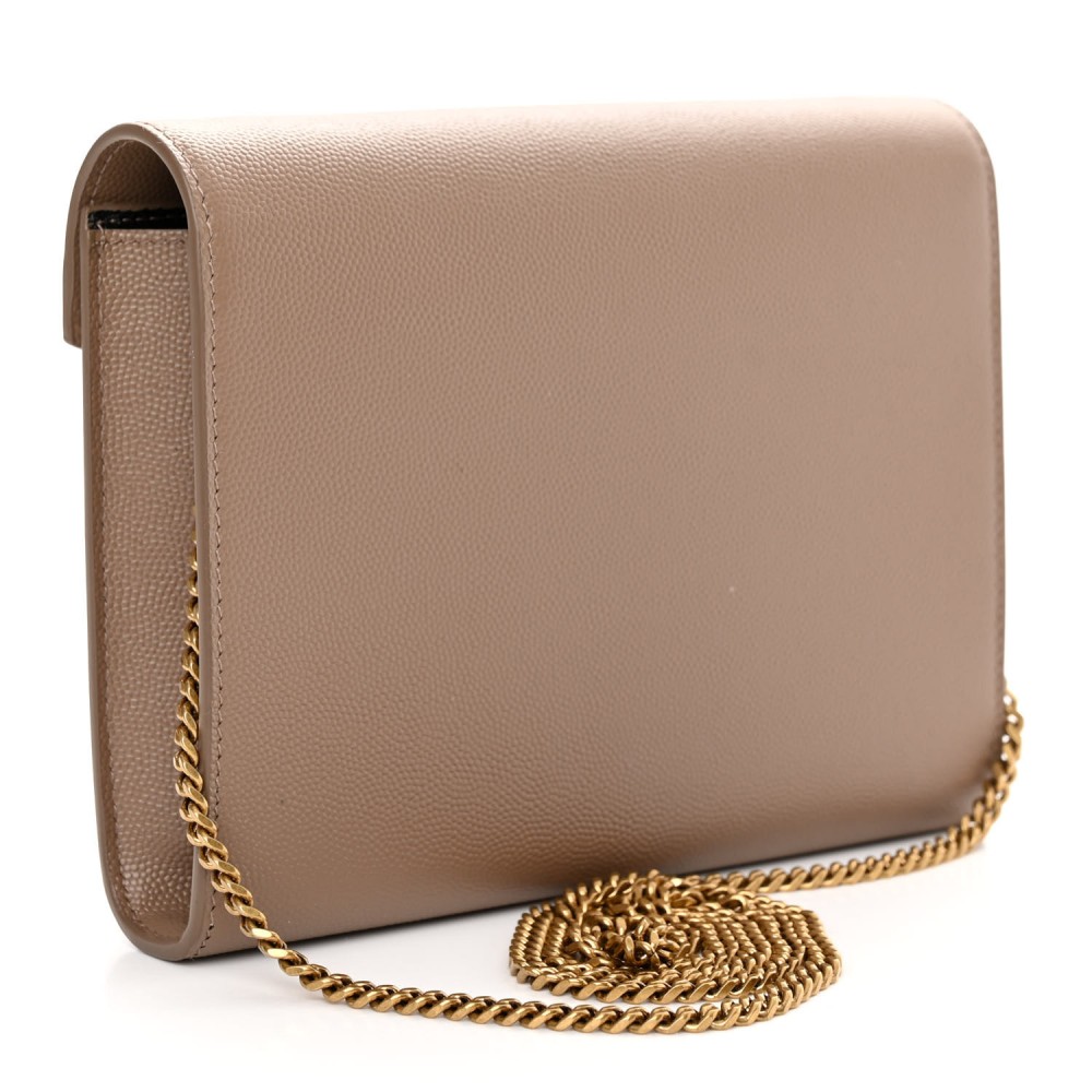 Grain De Poudre Monogram Cassandra Clasp Bag Latte