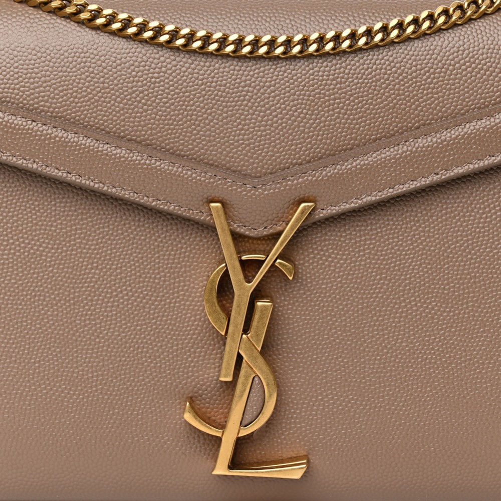 Grain De Poudre Monogram Cassandra Clasp Bag Latte