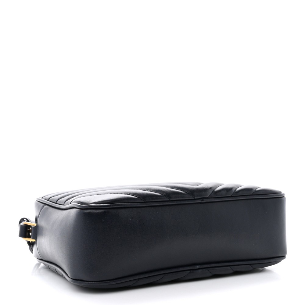 Calfskin Matelasse Monogram Lou Camera Bag Navy