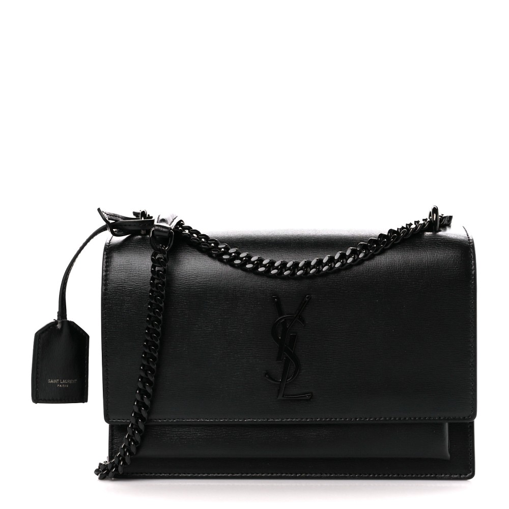 Calfskin Medium Monogram Monochrome Sunset Black