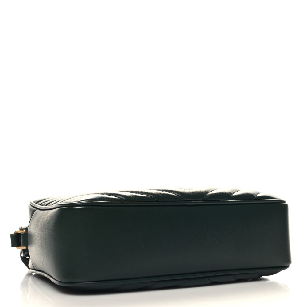 Calfskin Matelasse Monogram Lou Camera Bag Vert Fonce