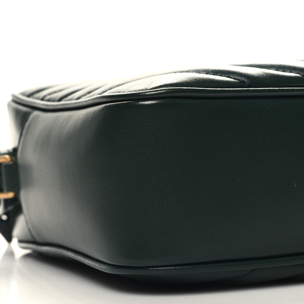 Calfskin Matelasse Monogram Lou Camera Bag Vert Fonce