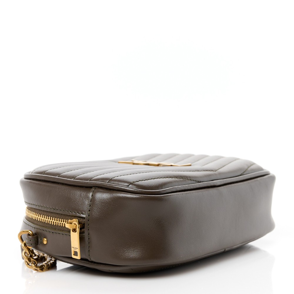 Calfskin Matelasse Monogram Mini Lou Camera Bag Light Musk