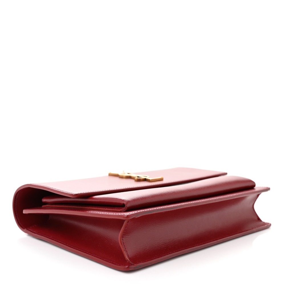 Smooth Calfskin Medium Monogram Sunset Satchel Rouge Opyum