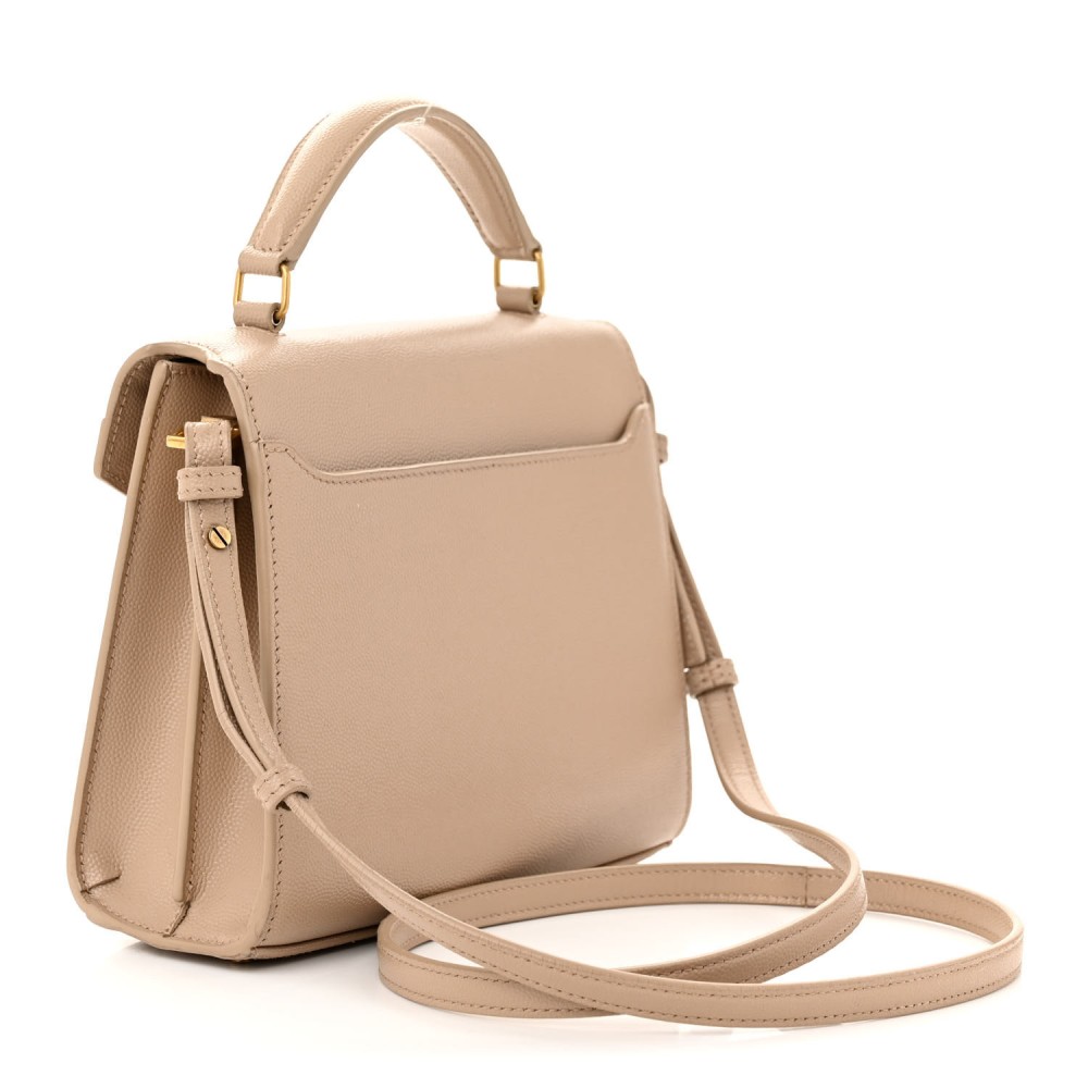 Grain de Poudre Mini Classic Monogram Cassandra Top Handle Beige