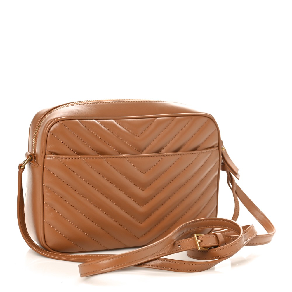 Calfskin Matelasse Monogram Lou Camera Bag Cinnamon