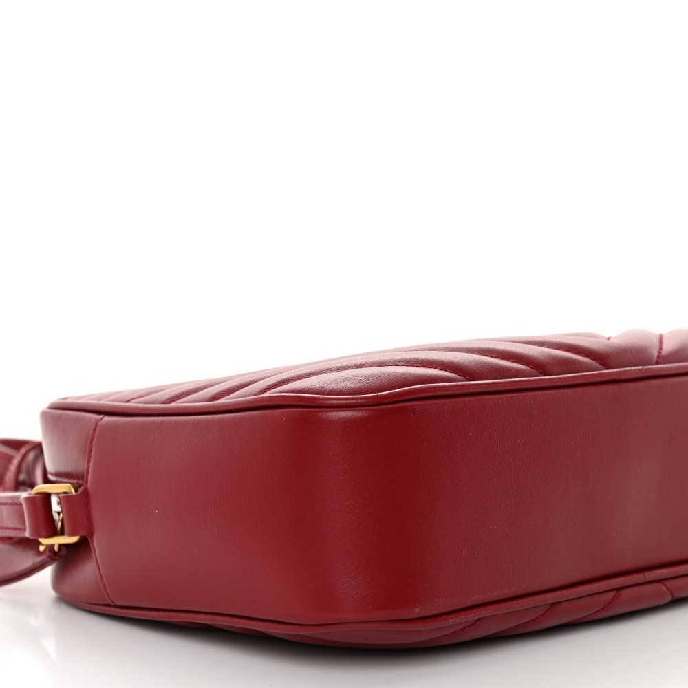 Calfskin Matelasse Monogram Lou Camera Bag Red