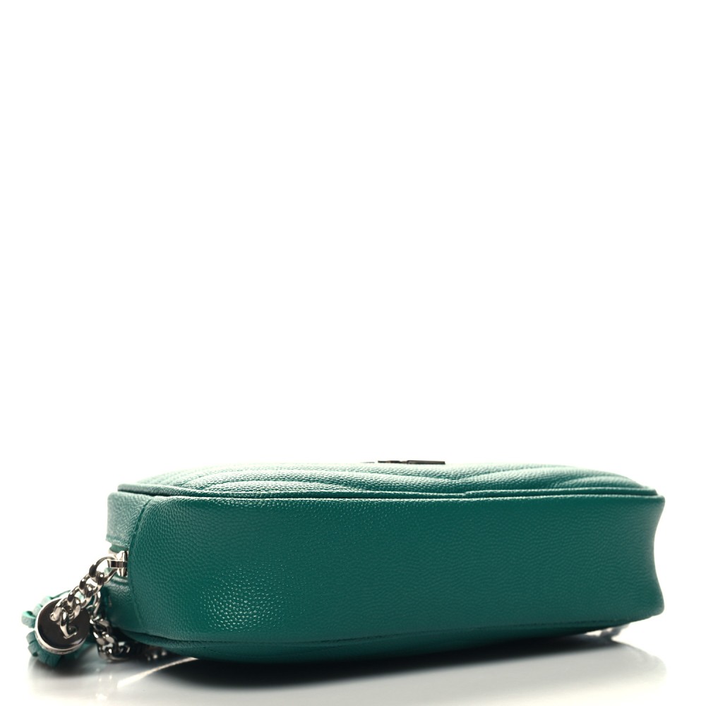 Grain De Poudre Matelasse Monogram Mini Lou Camera Bag Green Field