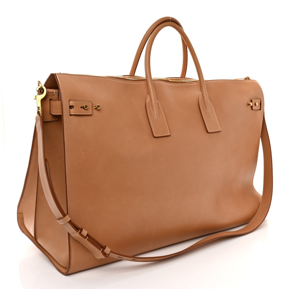 Calfskin Large Sac de Jour Duffel Tan