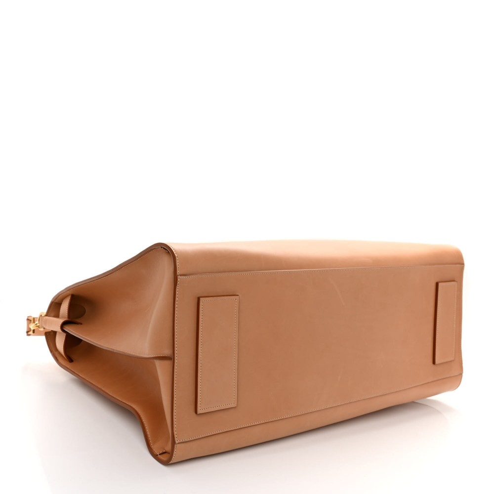 Calfskin Large Sac de Jour Duffel Tan