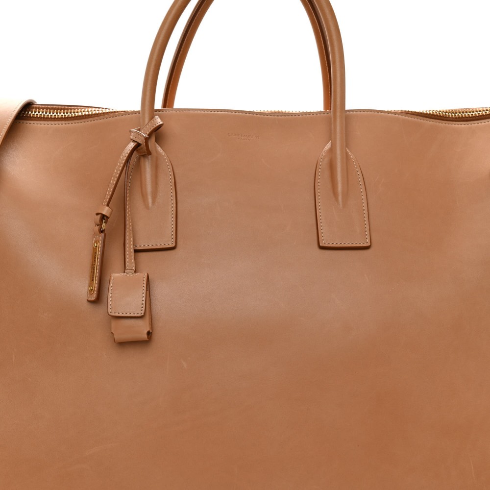 Calfskin Large Sac de Jour Duffel Tan