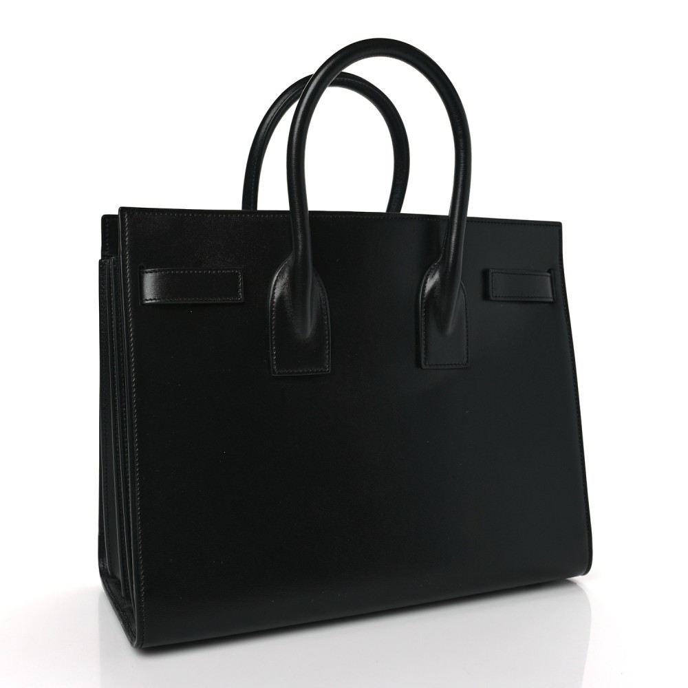 Calfskin Small Sac De Jour Black