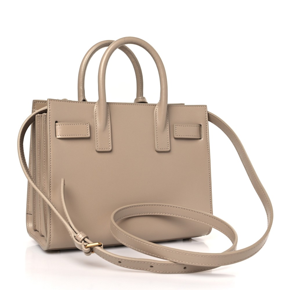 Smooth Calfskin Nano Sac De Jour Dark Beige