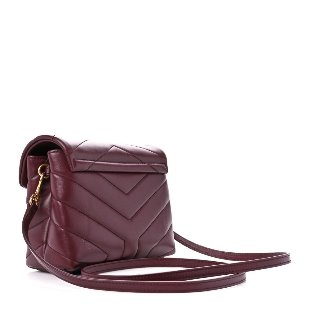 Calfskin Y Quilted Monogram Toy Loulou Monogram Crossbody Bag Rouge Legion