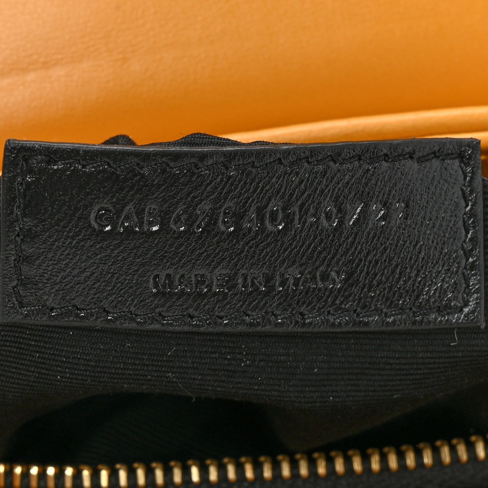 Calfskin Y Quilted Monogram Toy Loulou Crossbody Bag Cheddar