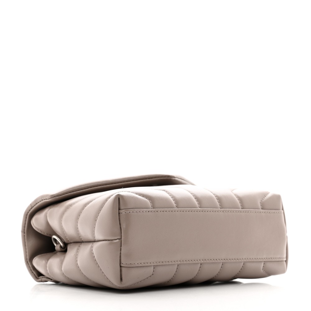 Calfskin Y Quilted Monogram Toy Loulou Crossbody Bag Mink