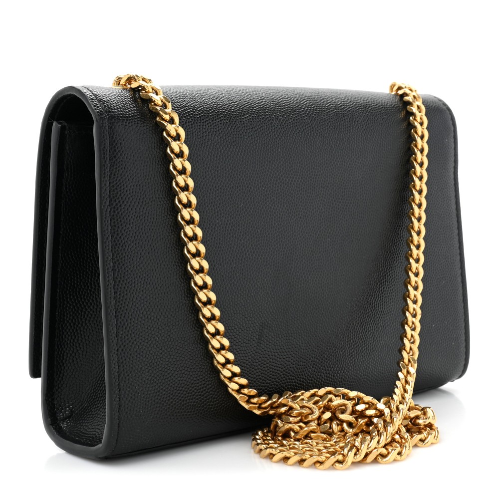 Grain De Poudre Small Monogram Kate Satchel Black