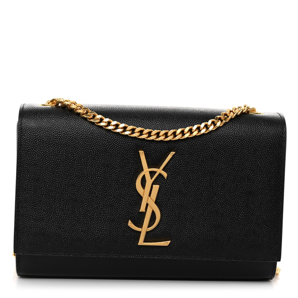 Grain De Poudre Small Monogram Kate Satchel Black