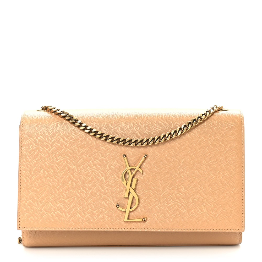 Grain De Poudre Medium Monogram Kate Satchel Nude Powder