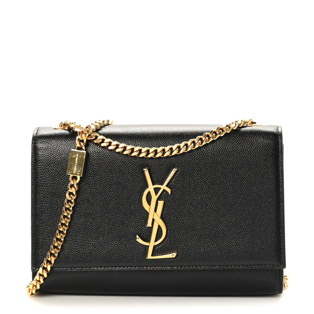 Grain De Poudre Small Monogram Kate Satchel Black