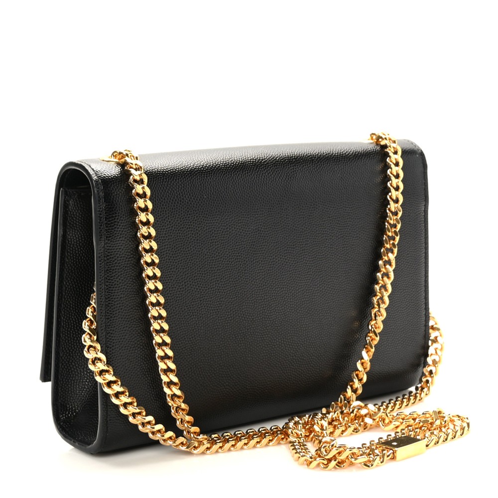 Grain De Poudre Small Monogram Kate Satchel Black